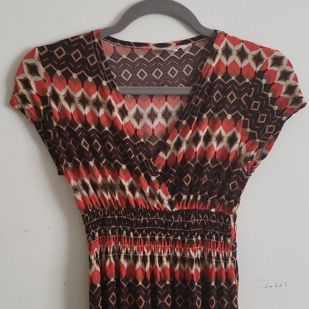 5th & Love Geometric Print Maxi Dress - Size Small - Picture 3 of 8